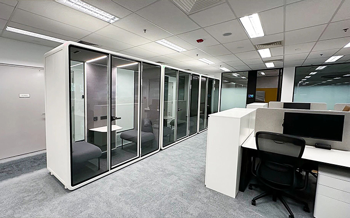 Laatste bedrijfscasus over Airport Projects-Creating Quiet Spaces for Efficient Collaboration