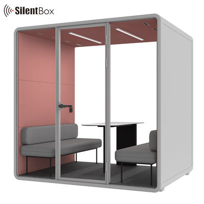 Modular Private Meeting Pod with 4 Person Capacity and 2300x1785x2338mm Size for Office Soundproof Needs