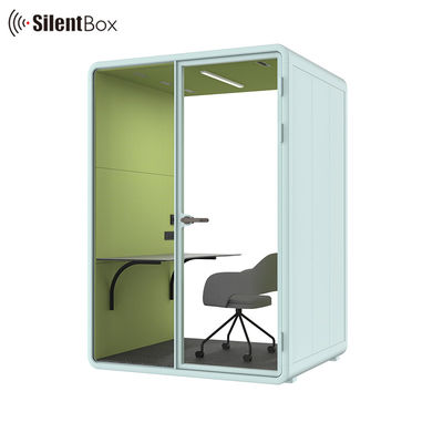High End Acoustic Silence Soundproof Booth Two Person Private Meeting Pod with 12V-USB