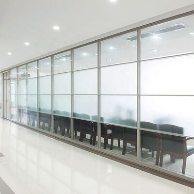 Aluminum Framing Demountable Modular Partition Wall System Glass Door Fixed Aluminum Partition Wall