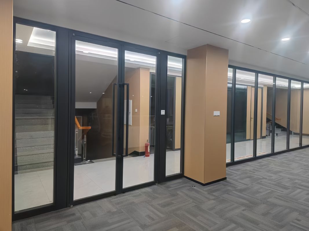 Aluminum Frame Glass Partition Wall - Customizable Office System