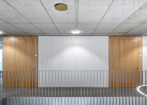 bureau scheidingsmuur duurzame 108 mm massieve muur Aluminium frame met muur gemonteerde stalen kiel