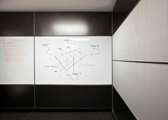 3 mm dikte aluminium frame solide alle staal kantoor scheidingsmuur voor commerciële ruimte op maat grootte brandbeveiliging