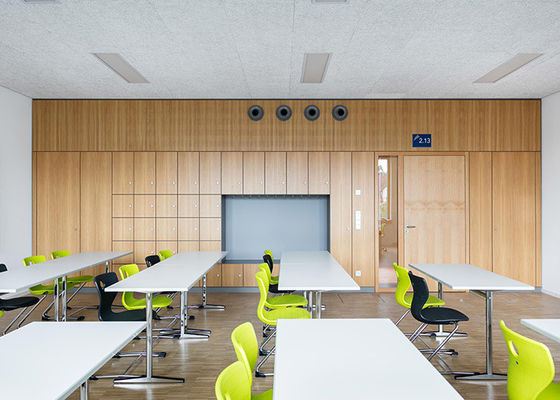 Eco-vriendelijke afneembare vaste muur van stalen vuurvaste tafel privacy vergadermuur