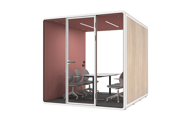 Groothandel Aanpasbare Grote Geluiddichte Modulaire Indoor Outdoor Multi-persoons Kantoor Vergader Pod Booth Akoestische Kantoor Pods