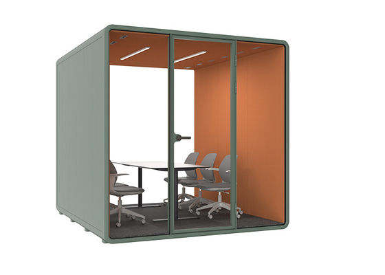 Verplaatsbare Geluiddichte Telefooncel met Ventilatiesysteem en Geluiddichtheid Onder 30dB voor Kantoor Privacy
