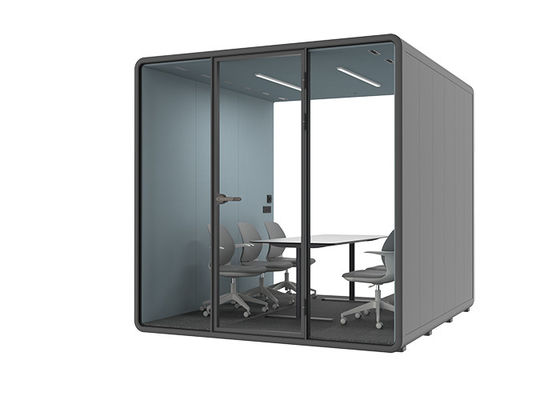 Privacy Pod Office Seren vergaderruimte kleurrijke pas 6-8 personen vierkante pods aanpassing met Soft-Close Magnetic Mechanism