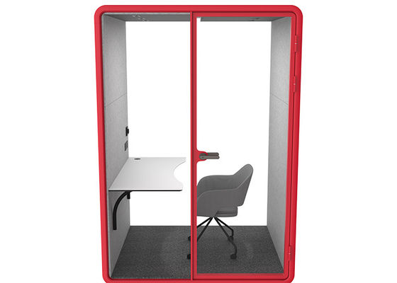 Kleine bibliotheken geluiddichte kamers voor persoonlijke studie Aluminium frame telefooncabines gelamineerd glas polyester paneel