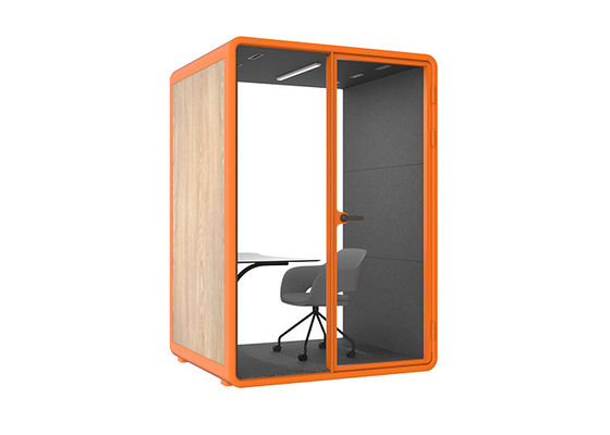 leercellen met bureau en stoel geluidsabsorptie vergadercellen Indoor pre-assembly kantoorcellen