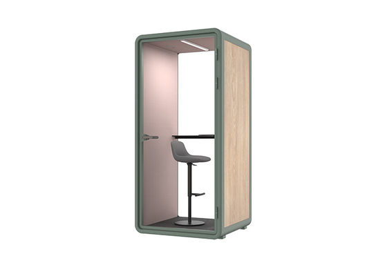 Mobiele geluidsdichte audiobooth opname gesloten booth zangzaal voor één persoon