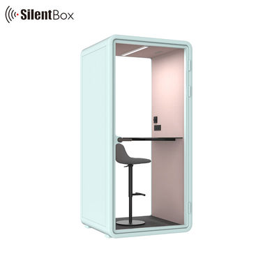 Silent Booth akoestische telefooncel met 100-240V stroomtoevoer 12V-USB en lage geluidsluchtcirculatie